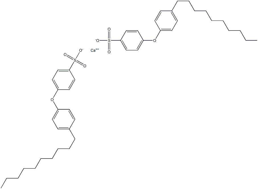 Bis[4-(4-decylphenoxy)benzenesulfonic acid]calcium salt Struktur