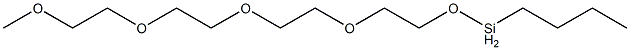 Butyl[2-[2-[2-(2-methoxyethoxy)ethoxy]ethoxy]ethoxy]silane Struktur