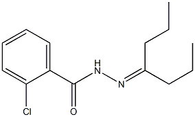 4-Heptanone 2-chlorobenzoyl hydrazone Struktur