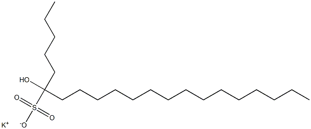 6-Hydroxyhenicosane-6-sulfonic acid potassium salt Struktur