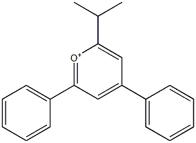 2-Isopropyl-4,6-diphenylpyrylium Struktur