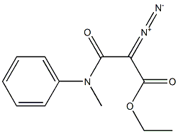 2-Diazo-3-(N-methyl-N-phenylamino)-3-oxopropionic acid ethyl ester Struktur