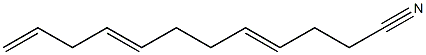 4,8,11-Dodecatrienenitrile Struktur