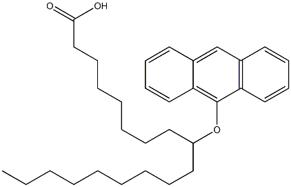 9-(9-Anthryloxy)stearic acid Struktur