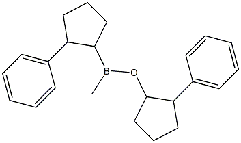 Methyl(2-phenylcyclopentyl)[2-phenylcyclopentyloxy]borane Struktur