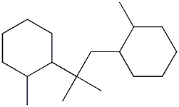 1,2-Bis(2-methylcyclohexyl)-2-methylpropane Struktur