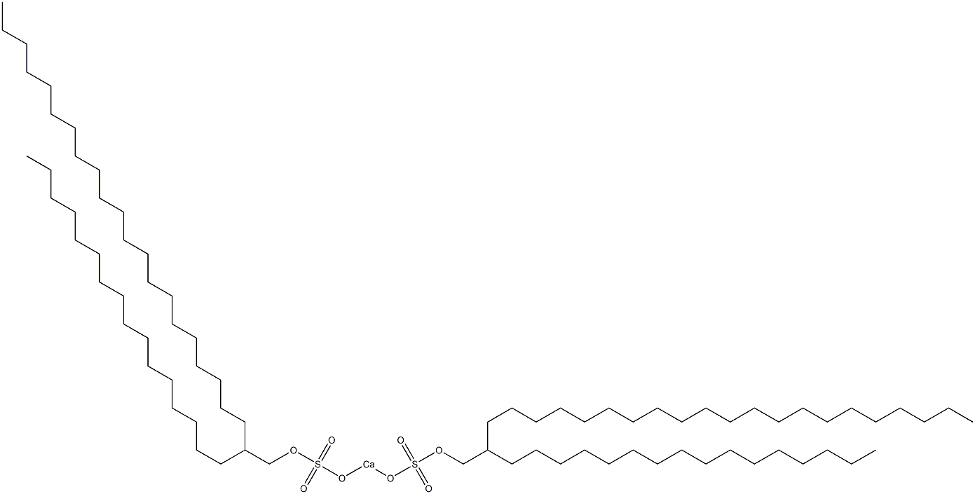 Bis(2-hexadecyltricosyloxysulfonyloxy)calcium Struktur