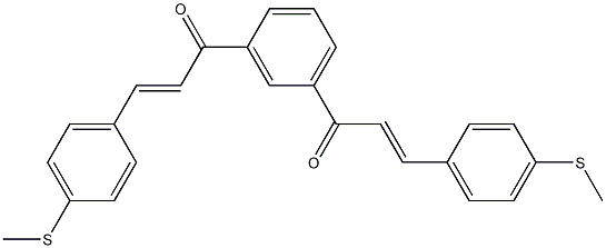 1,1'-(m-Phenylene)bis[(E)-3-(p-methylthiophenyl)-2-propen-1-one] Struktur