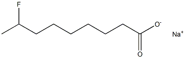 8-Fluorononanoic acid sodium salt Struktur