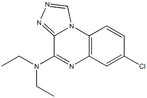 7-Chloro-4-diethylamino[1,2,4]triazolo[4,3-a]quinoxaline Struktur