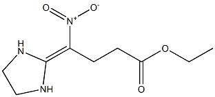 2-(3-Ethoxycarbonyl-1-nitropropylidene)imidazolidine Struktur