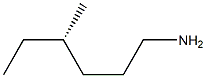 [S,(+)]-4-Methylhexylamine Struktur