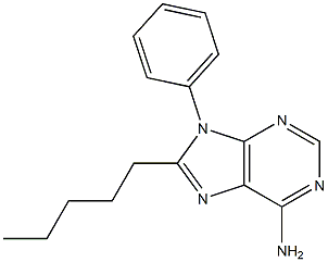 6-Amino-8-pentyl-9-phenyl-9H-purine Struktur