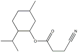 3-Cyanopropionic acid (5-methyl-2-isopropylcyclohexyl) ester Struktur