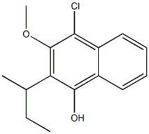 4-Chloro-3-methoxy-2-sec-butyl-1-naphthol Struktur