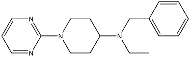 2-[4-(N-Ethylbenzylamino)piperidino]pyrimidine Struktur