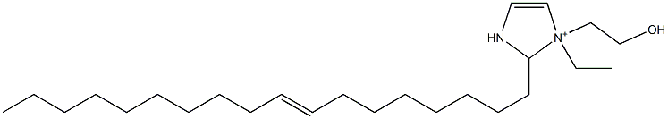 1-Ethyl-1-(2-hydroxyethyl)-2-(8-octadecenyl)-4-imidazoline-1-ium Struktur