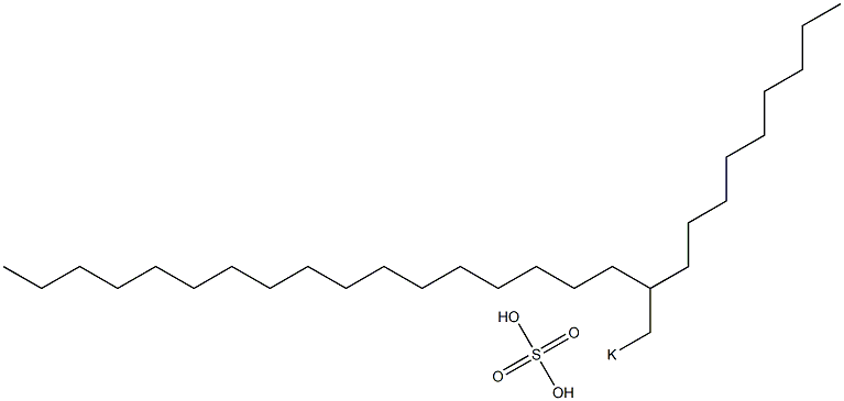 Sulfuric acid 2-nonylnonadecyl=potassium salt Struktur