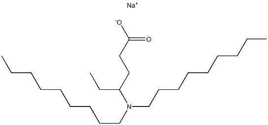 4-(Dinonylamino)hexanoic acid sodium salt Struktur