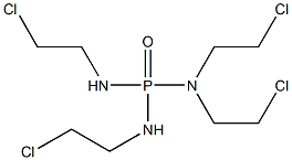 Bis[(2-chloroethyl)amino][bis(2-chloroethyl)amino]phosphine oxide Struktur