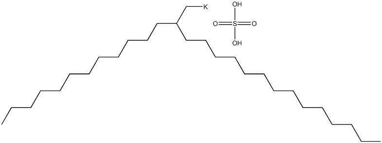 Sulfuric acid 2-dodecylhexadecyl=potassium salt Struktur