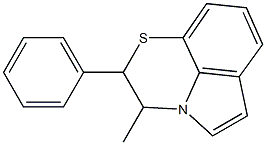 2,3-Dihydro-3-methyl-2-phenylpyrrolo[1,2,3-de]-1,4-benzothiazine Struktur