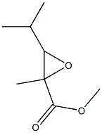 3-Isopropyl-2-methyloxirane-2-carboxylic acid methyl ester Struktur