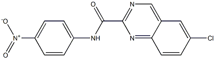 N-(4-Nitrophenyl)-6-chloroquinazoline-2-carboxamide Struktur