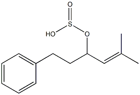 Sulfurous acid (2-phenylethyl)(3,3-dimethylallyl) ester Struktur