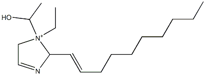 2-(1-Decenyl)-1-ethyl-1-(1-hydroxyethyl)-3-imidazoline-1-ium Struktur