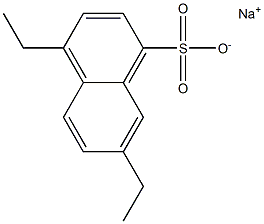 4,7-Diethyl-1-naphthalenesulfonic acid sodium salt Struktur