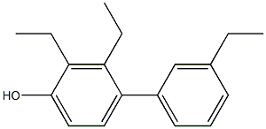 2,3-Diethyl-4-(3-ethylphenyl)phenol Struktur