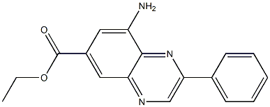 8-Amino-2-phenylquinoxaline-6-carboxylic acid ethyl ester Struktur