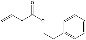 3-Butenoic acid 2-phenylethyl ester Struktur