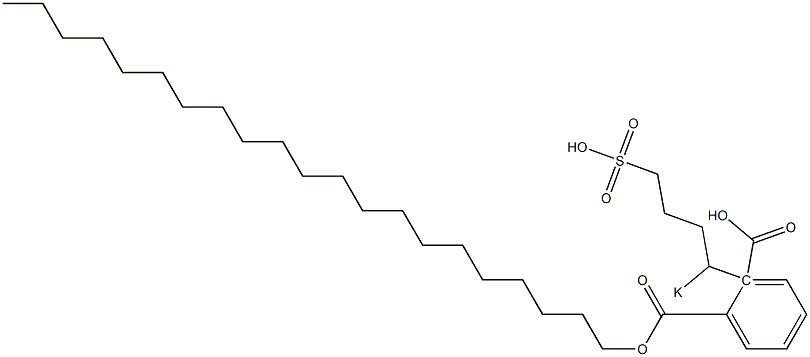 Phthalic acid 1-henicosyl 2-(1-potassiosulfobutyl) ester Struktur