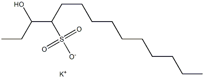 3-Hydroxytetradecane-4-sulfonic acid potassium salt Struktur