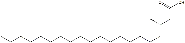 [S,(-)]-3-Methylicosanoic acid Struktur