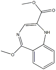 5-Methoxy-1H-1,4-benzodiazepine-2-carboxylic acid methyl ester Struktur