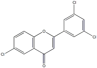 3',5',6-Trichloroflavone Struktur