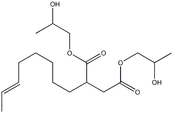 2-(6-Octenyl)succinic acid bis(2-hydroxypropyl) ester Struktur