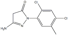 3-Amino-1-(2,4-dichloro-5-methylphenyl)-5(4H)-pyrazolone Struktur