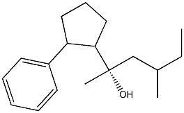 (1S)-1,3-Dimethyl-1-(2-phenylcyclopentyl)-1-pentanol Struktur