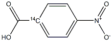 4-Nitrobenzene(14C)carboxylic acid Struktur