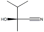 (S)-2-Hydroxy-2,3-dimethylbutanenitrile Struktur