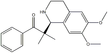 (1S)-6,7-Dimethoxy-1,2,3,4-tetrahydro-1-(1-methyl-1-benzoylethyl)isoquinoline Struktur