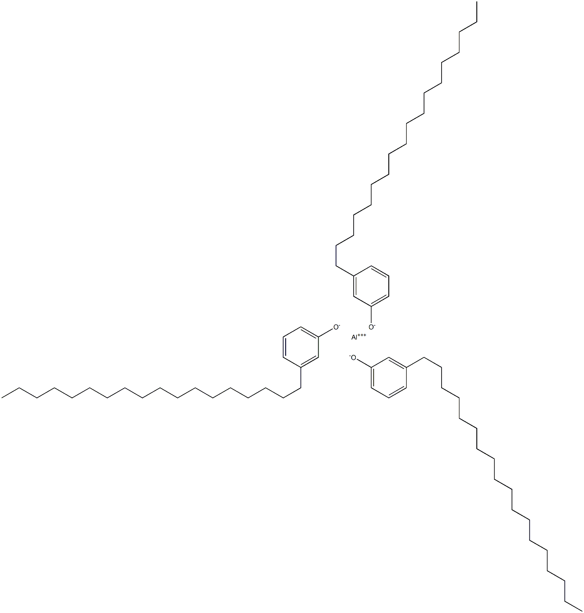 Aluminum tri(3-octadecylphenolate) Struktur