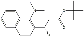 (3S)-3-[[1-(Dimethylamino)-3,4-dihydronaphthalen]-2-yl]butyric acid tert-butyl ester Struktur