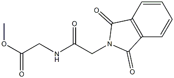 N-[(1,3-Dioxo-1,3-dihydro-2H-isoindole-2-yl)acetyl]glycine methyl ester Struktur