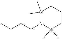 1-Butyl-2,2,6,6-tetramethyl-2,6-disilapiperidine Struktur