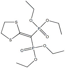 (1,3-Dithiolan-2-ylidene)methylenebisphosphonic acid tetraethyl ester Struktur